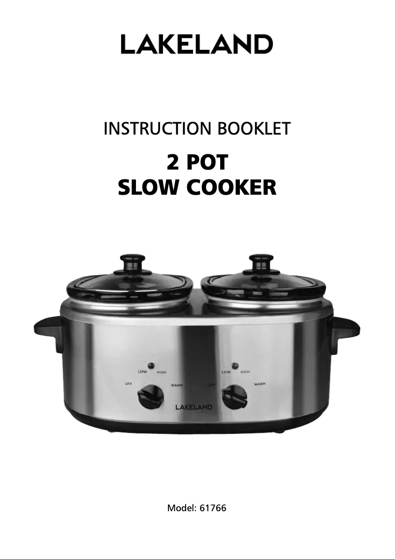 Page 1 de la notice Manuel utilisateur Lakeland 61766