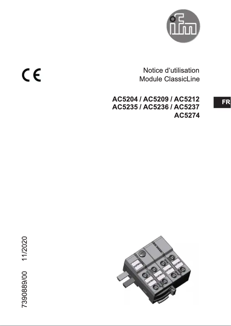 Image de la première page du manuel de l'appareil AC5235