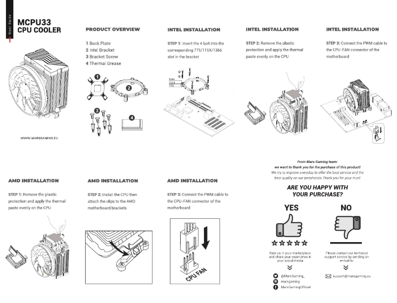 Image de la première page du manuel de l'appareil MCPU33
