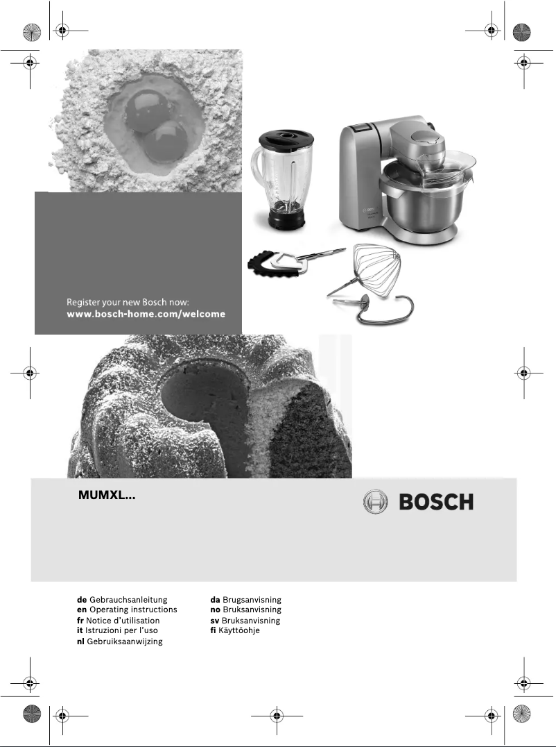 Page n°1 - Manuel utilisateur Bosch MaxxiMUM MUMXL20P
