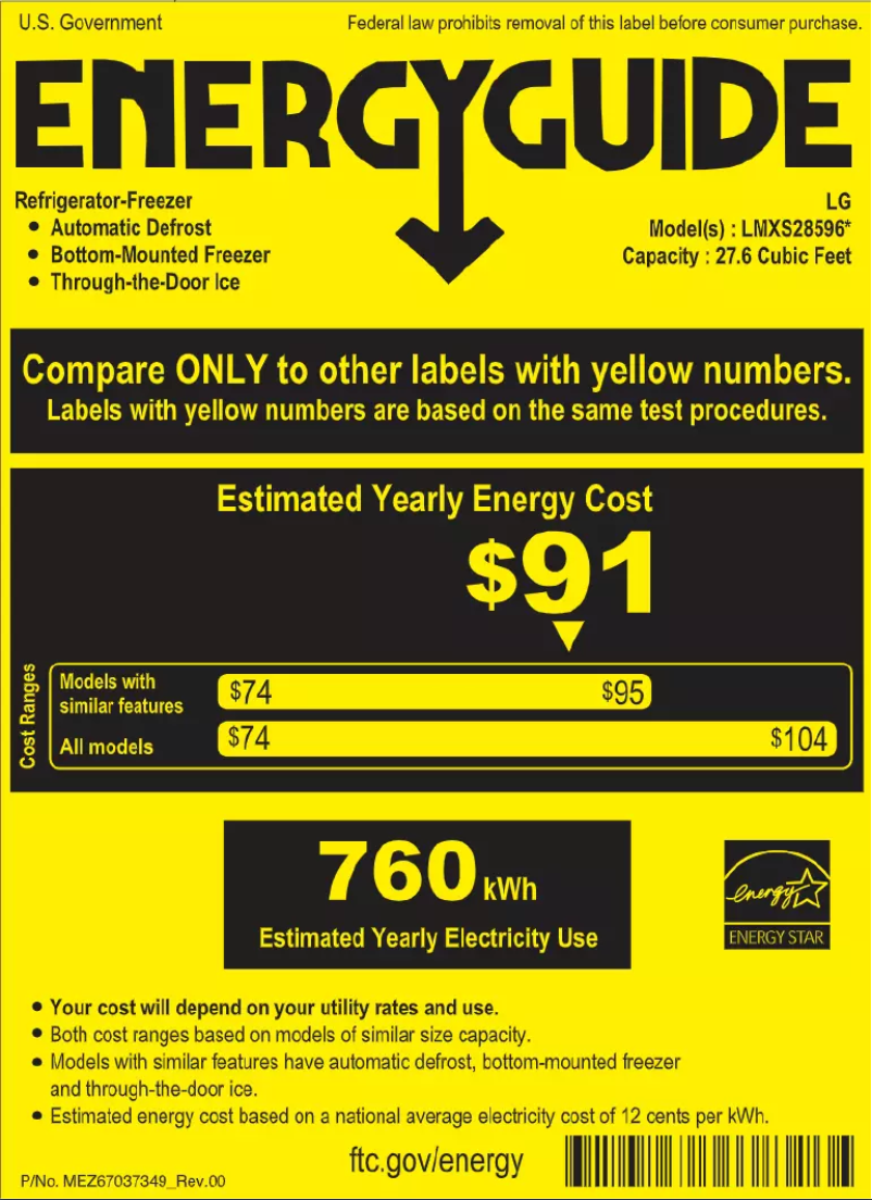 Image de la première page du manuel de l'appareil LMXS28596S