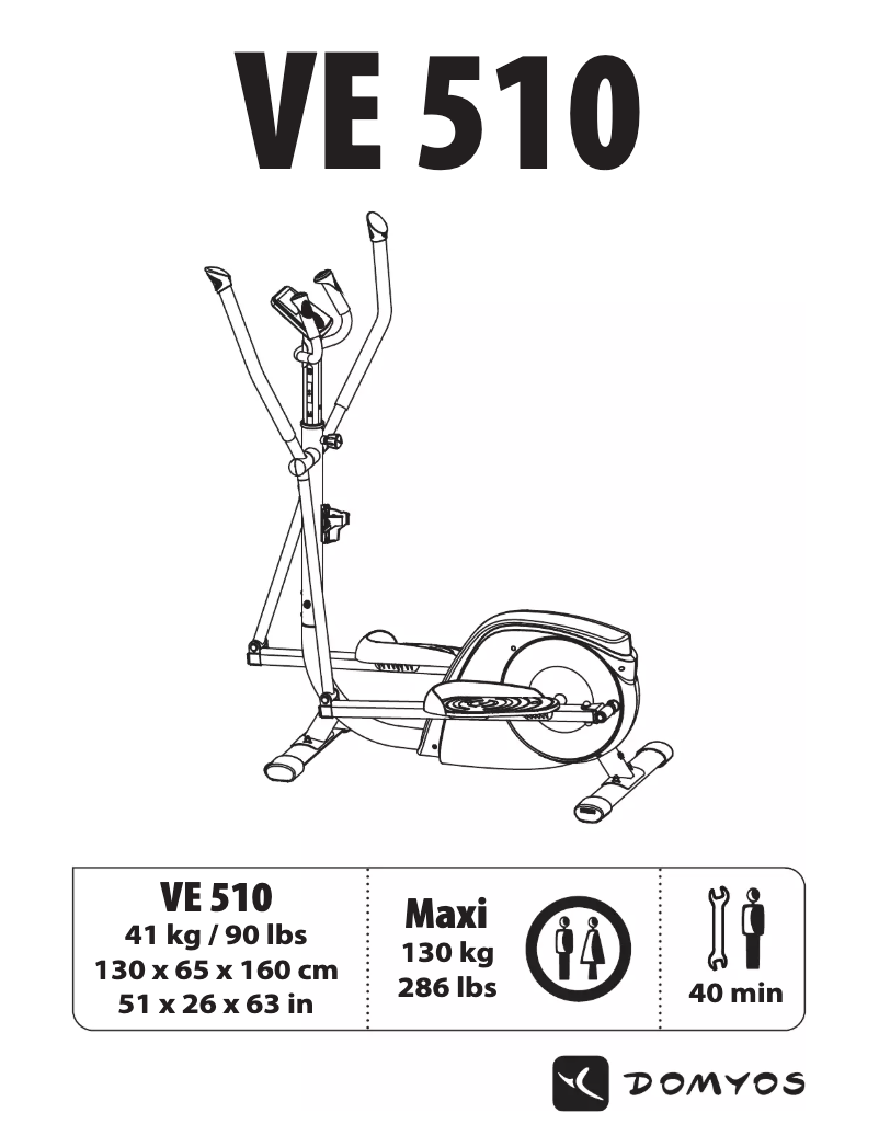 Image de la première page du manuel de l'appareil VE 510
