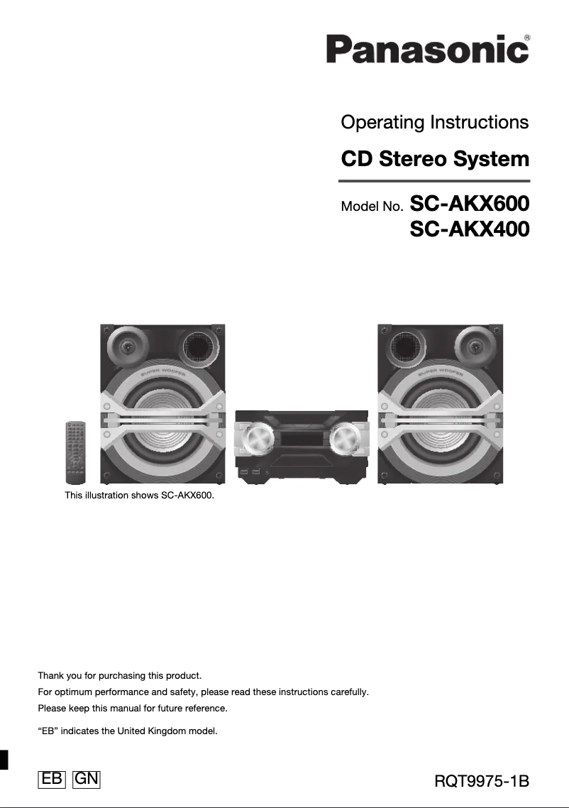 Page n°1 - Guide d'installation Panasonic SC-MAX8000