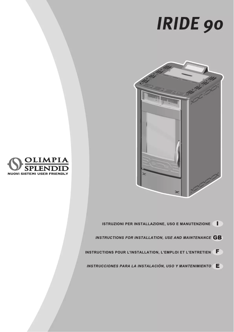Page 1 de la notice Manuel utilisateur Olimpia Splendid Iride 90