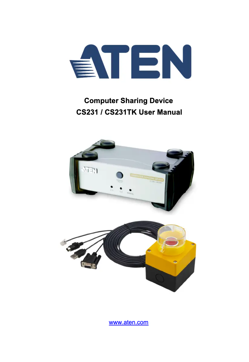 Image de la première page du manuel de l'appareil CS231