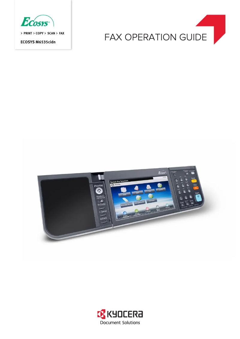 Página 1 del manual Manual de usuario Kyocera ECOSYS M6535CIDN