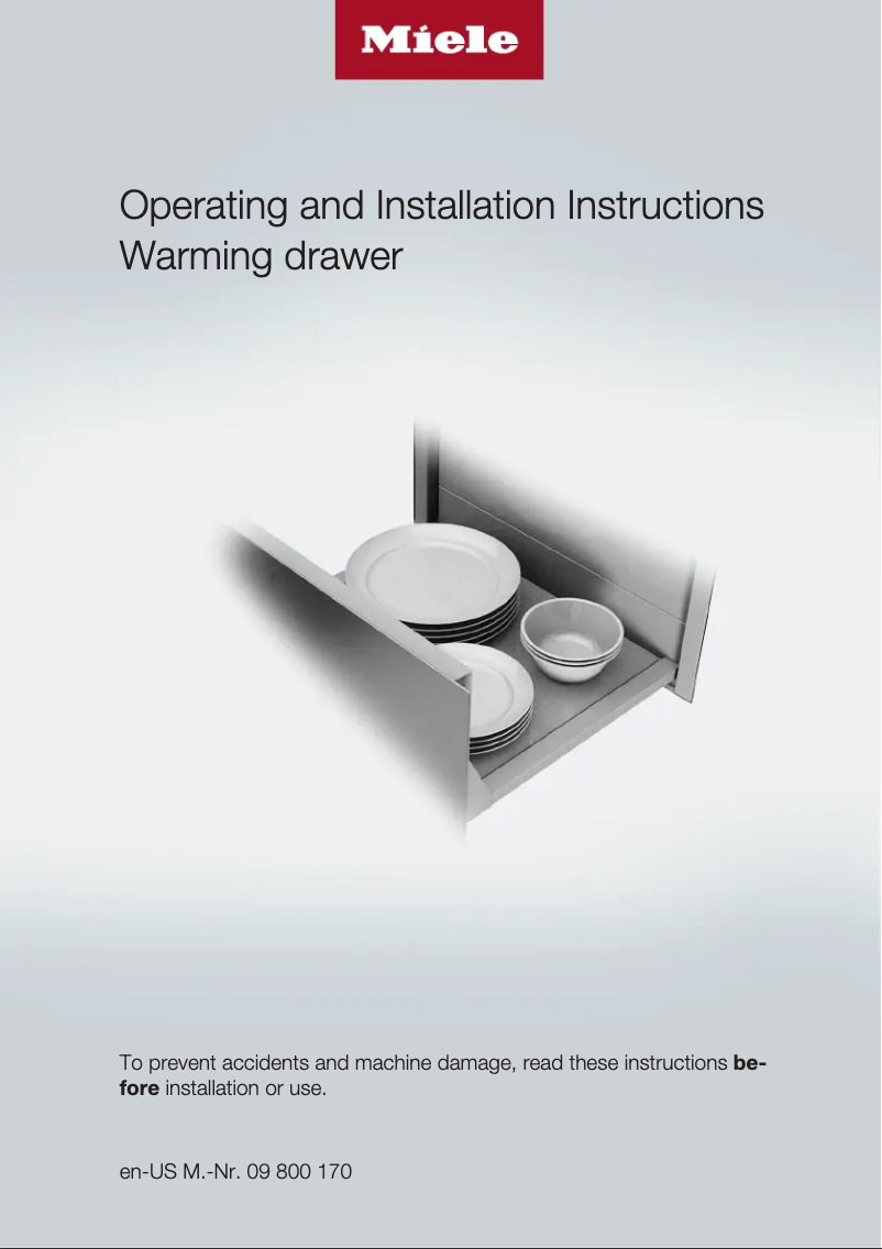 Página 1 del manual Guía de instalación Miele ESW 6880 CLST