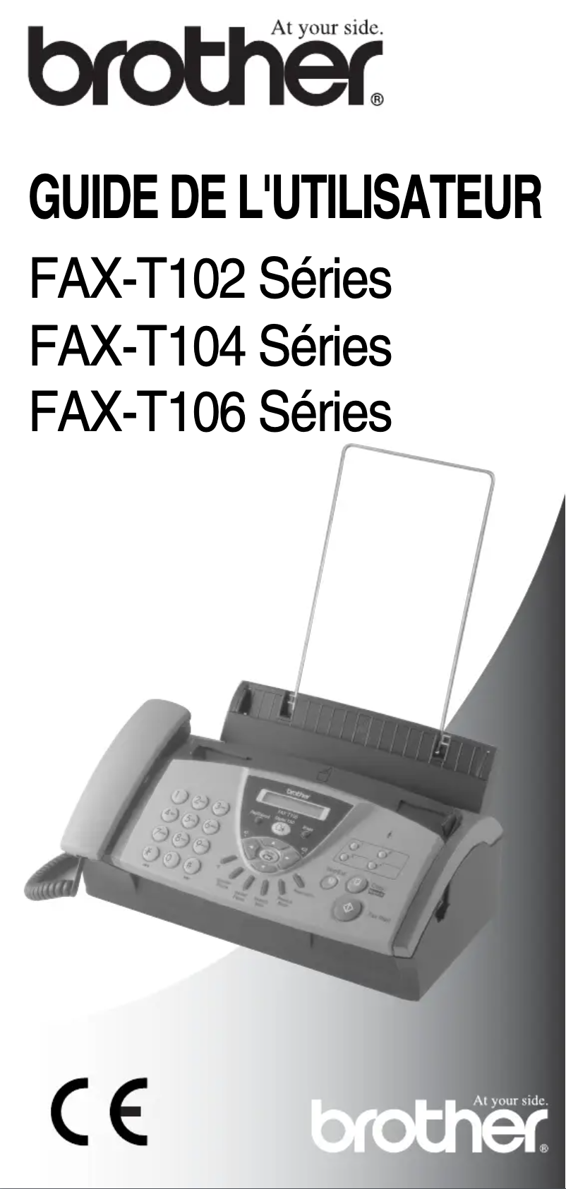 Image de la première page du manuel de l'appareil FAX-T106