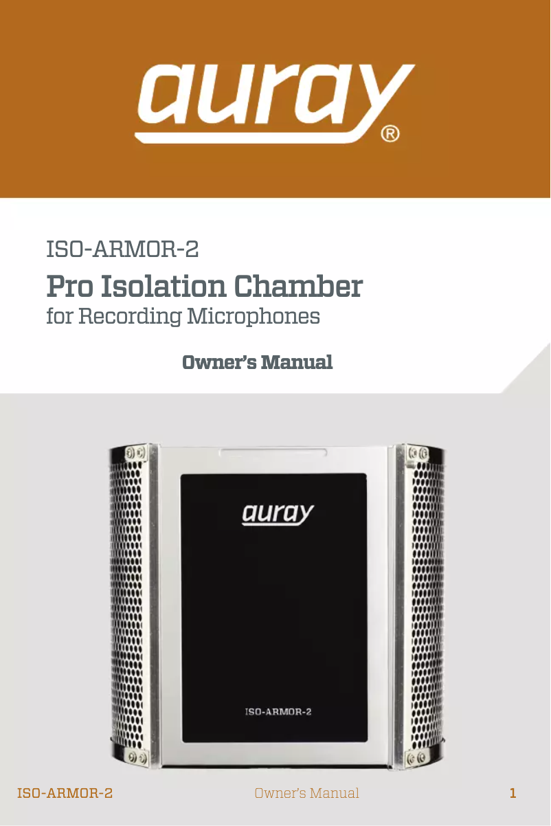 Image de la première page du manuel de l'appareil ISO-ARMOR-2