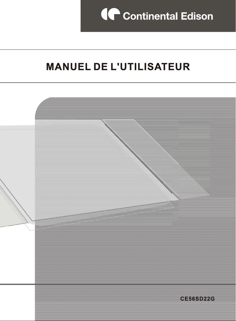 Page n°1 - Manuel utilisateur Continental Edison CE56SD22G