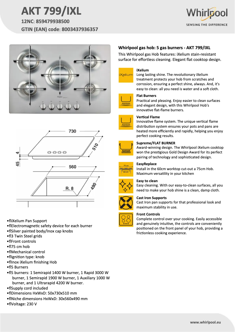 Image de la première page du manuel de l'appareil AKT 799/IXL