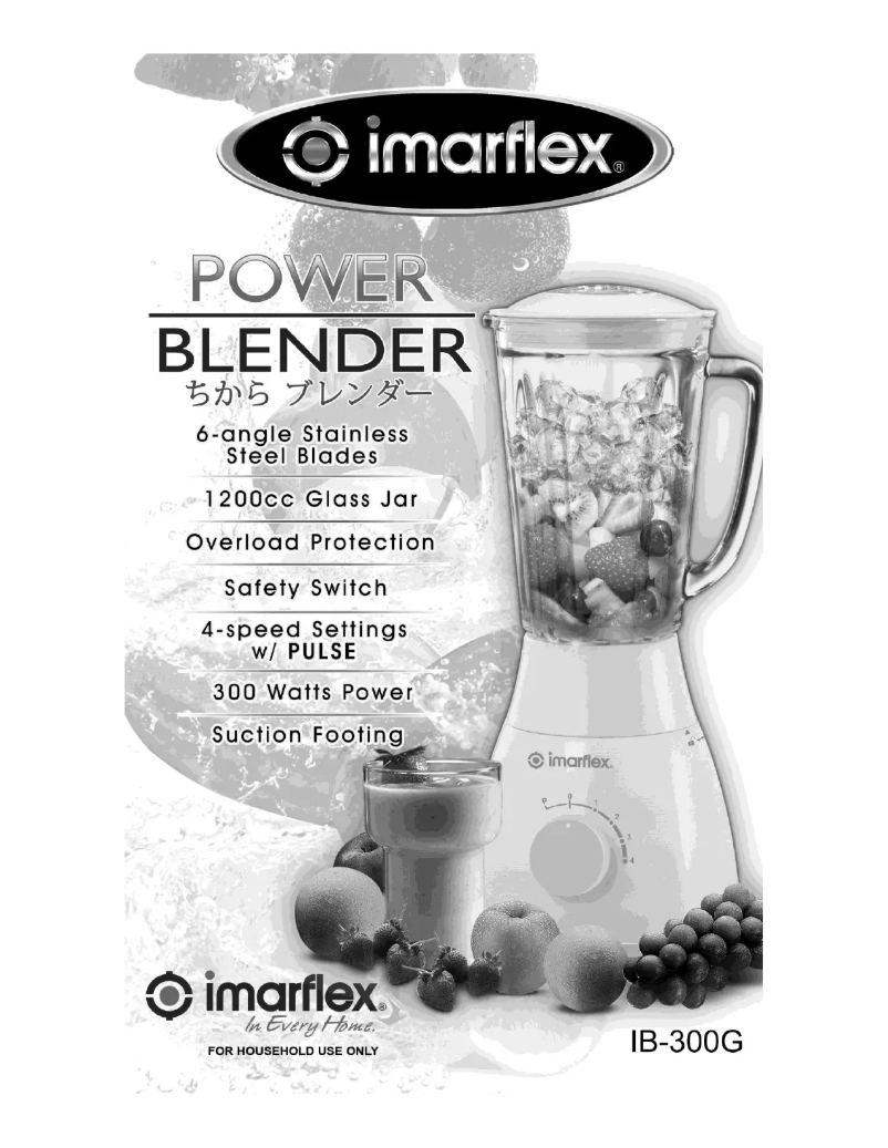 Page n°1 - Manuel utilisateur Imarflex IB-300G