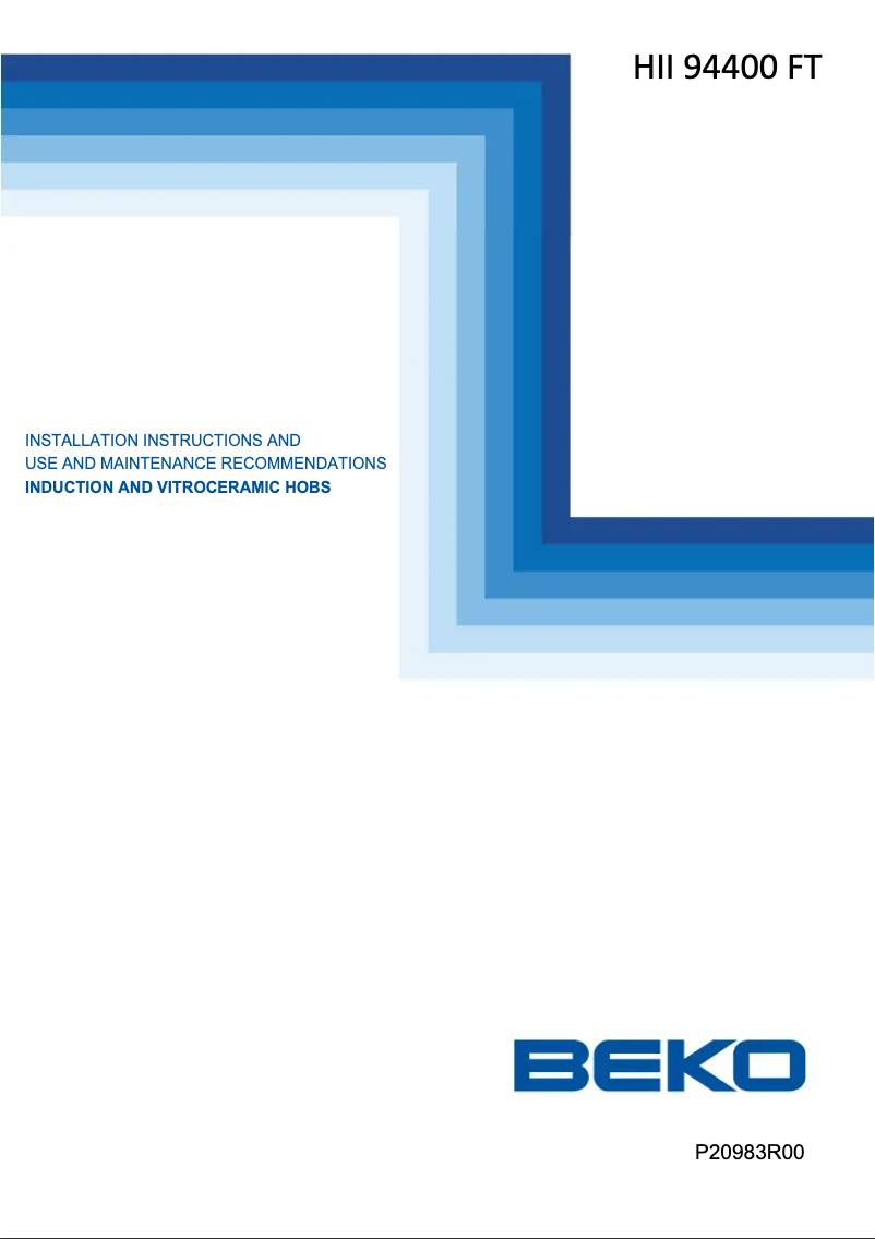 Image de la première page du manuel de l'appareil HII94400FT