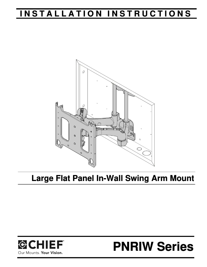 Page n°1 - Manuel utilisateur Chief PNRIW2000B