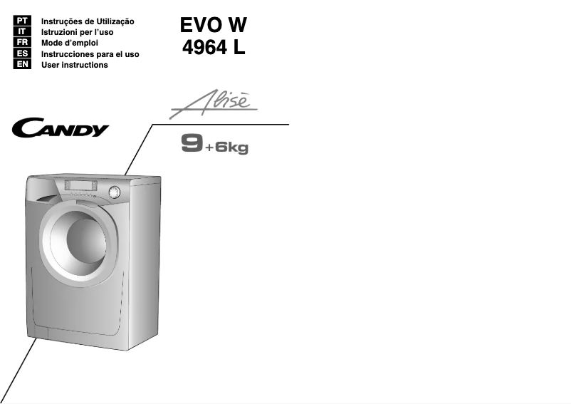 Page 1 de la notice Manuel utilisateur Candy EVO W4964 L