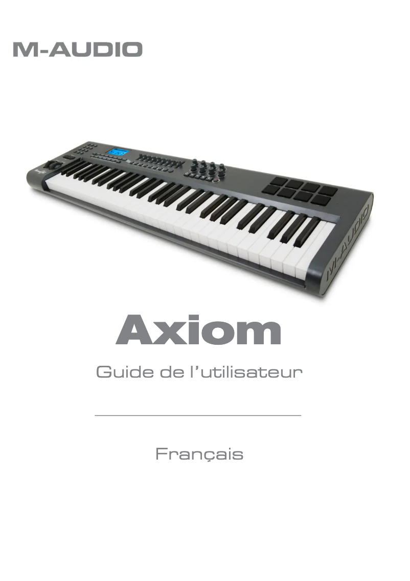 Page n°1 - Manuel utilisateur M-Audio Axiom 61