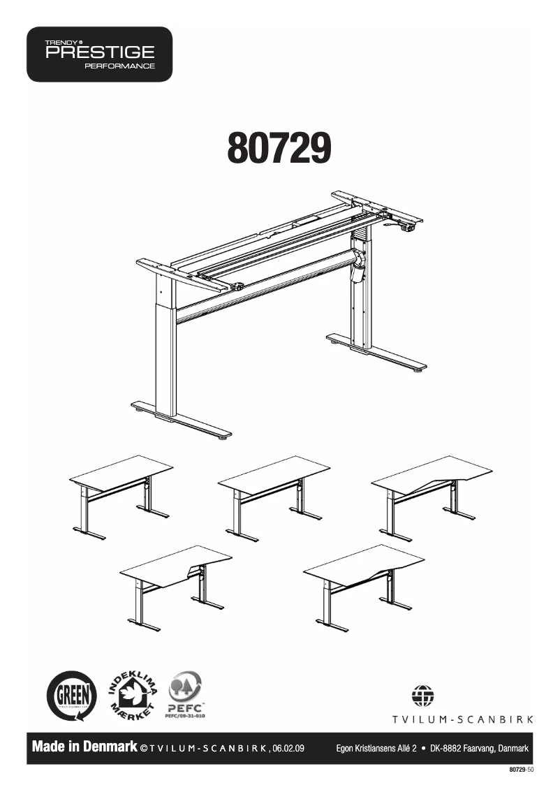 Page n°1 - Manuel utilisateur Tvilum 80729