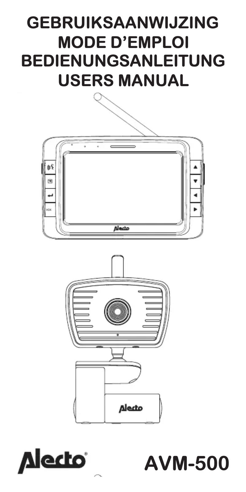 Image de la première page du manuel de l'appareil AVM-500