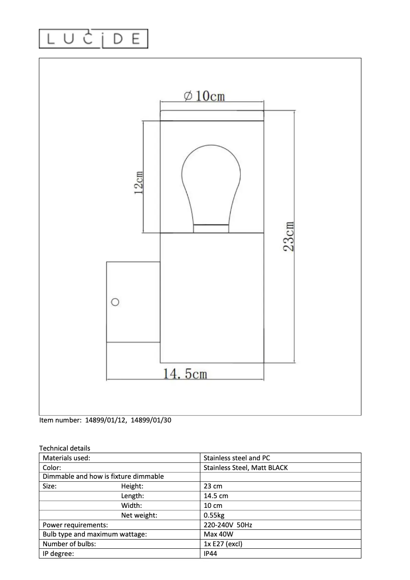 Image de la première page du manuel de l'appareil Fedor