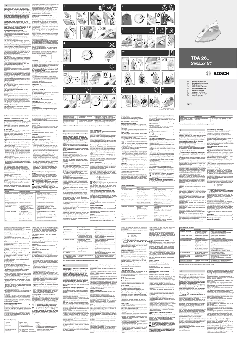 Image de la première page du manuel de l'appareil Sensixx B1 TDA2640