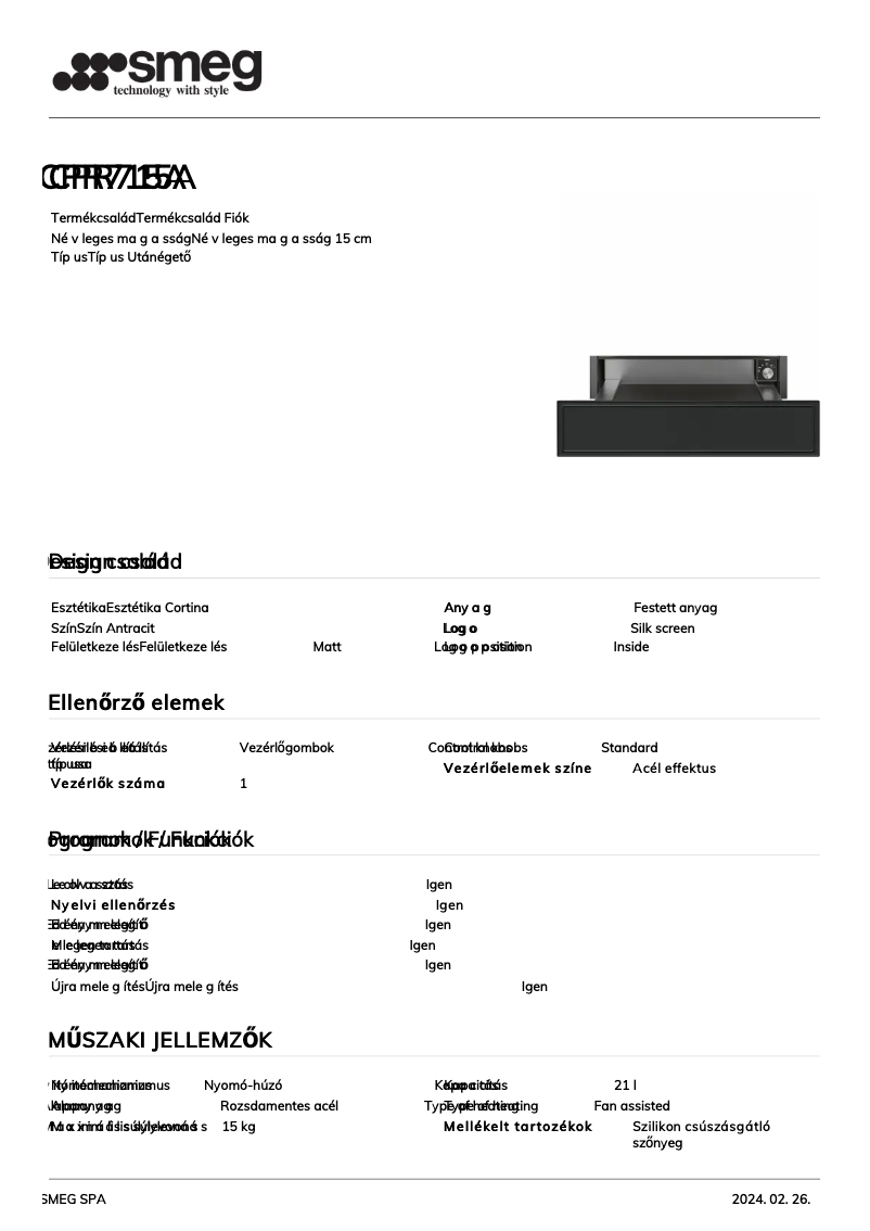 Image de la première page du manuel de l'appareil CPR715A