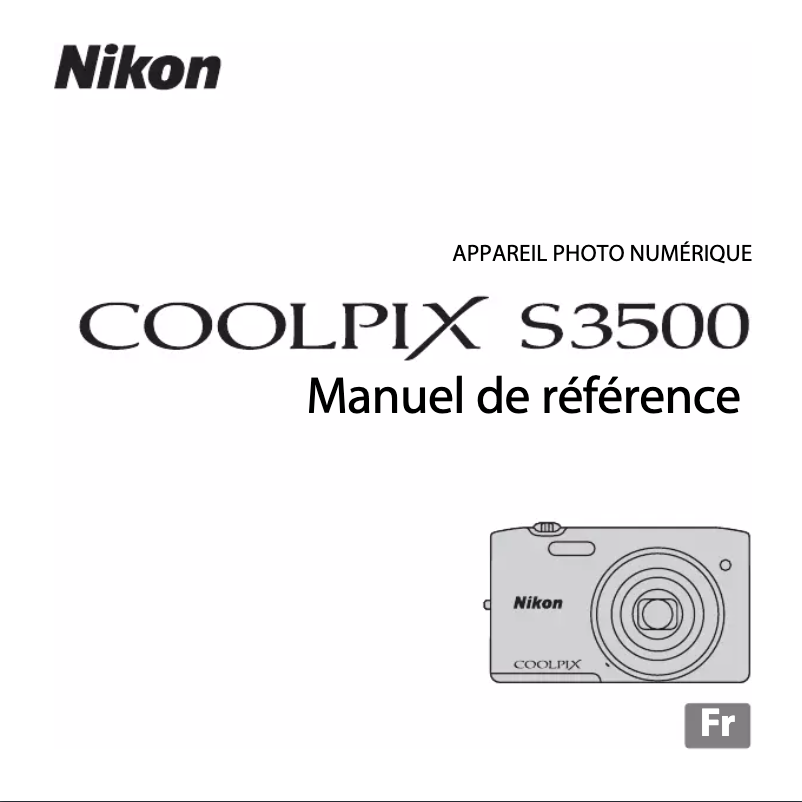 Image de la première page du manuel de l'appareil Coolpix S3500