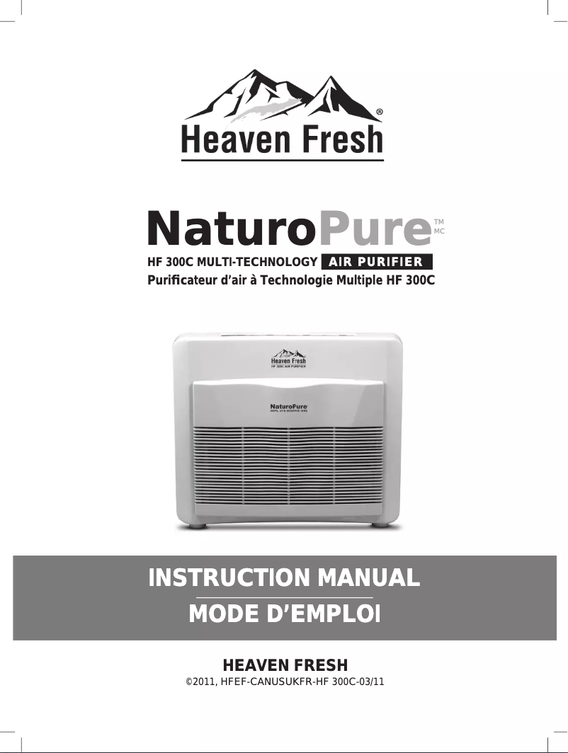 Image de la première page du manuel de l'appareil HF 300C