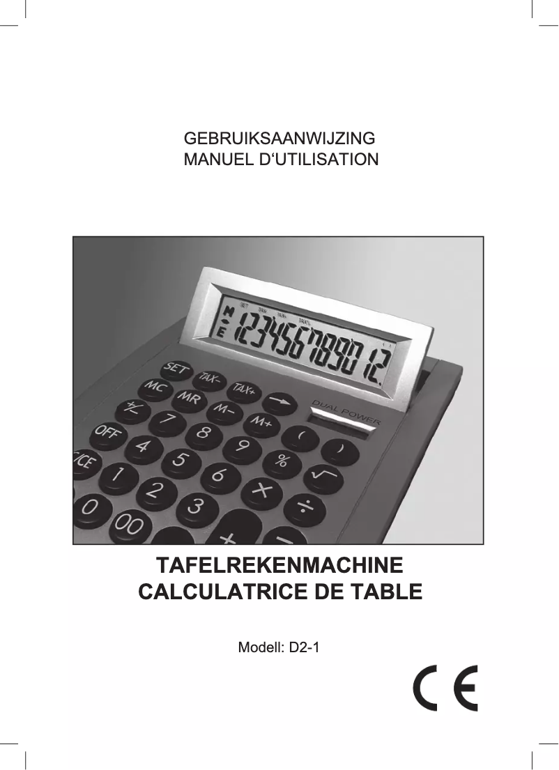 Page 1 de la notice Manuel utilisateur Rex D2-1