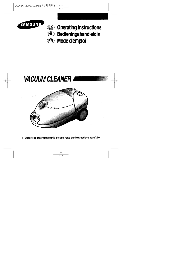 Page 1 de la notice Manuel utilisateur Samsung VC-7415V