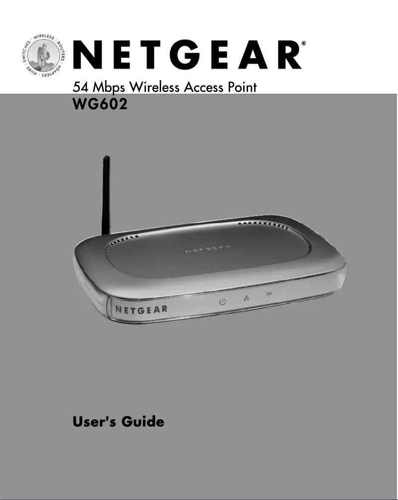 Page 1 de la notice Manuel utilisateur Netgear WG602