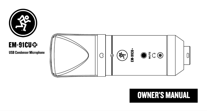 Page 1 de la notice Manuel utilisateur Mackie EM-91CU+