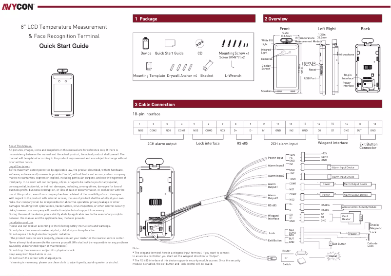 Page n°1 - Manuel utilisateur Avycon AVT-BT800A