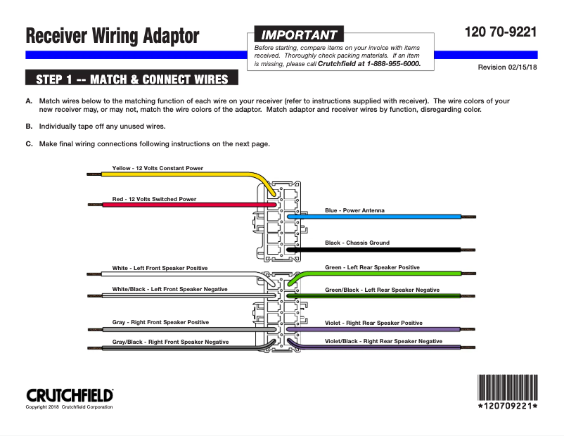 Page n°1 - Manuel utilisateur Metra 70-9221