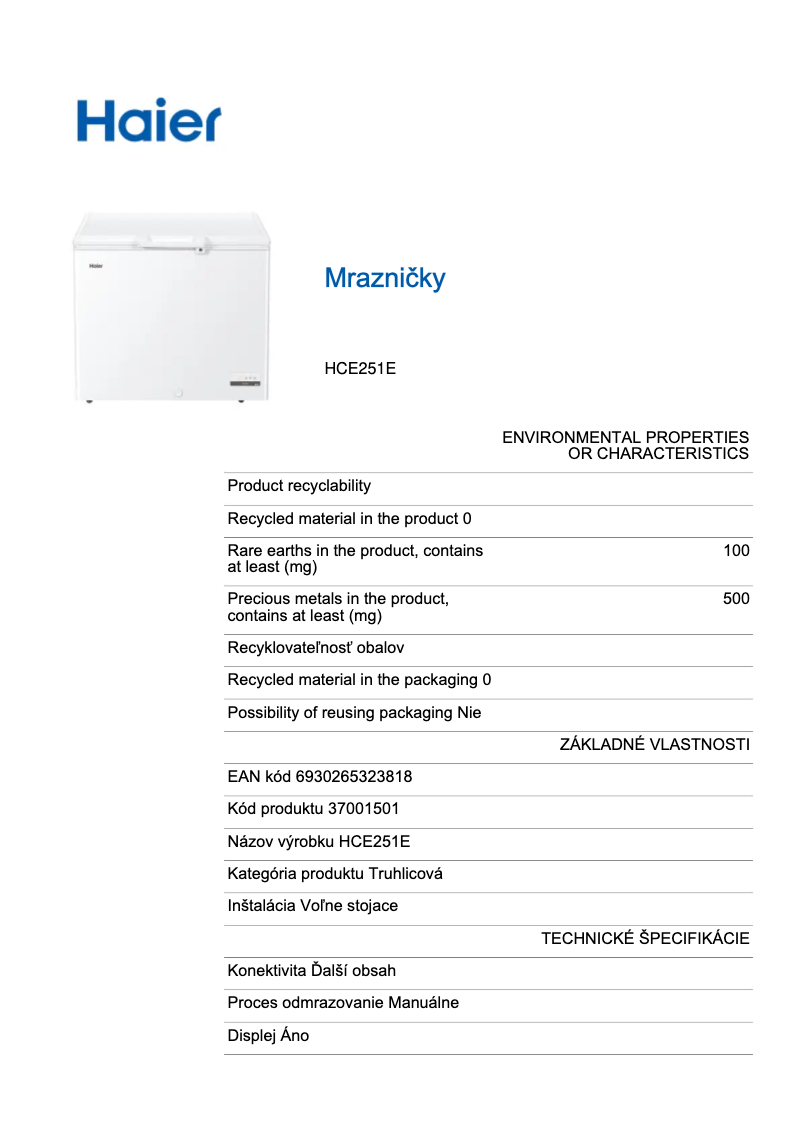 Image de la première page du manuel de l'appareil HCE251E