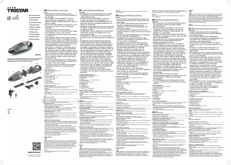 Página 1 del manual Manual de usuario TriStar KR-3178