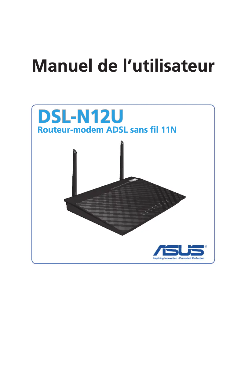 Image de la première page du manuel de l'appareil DSL-N12U