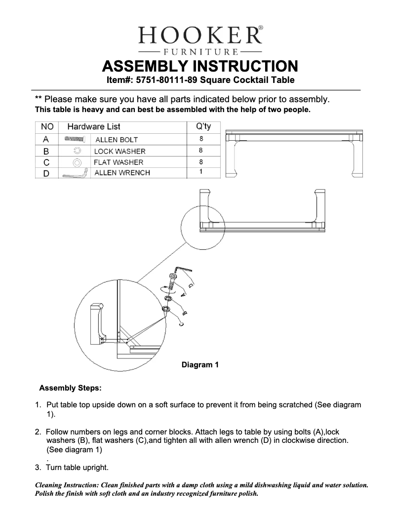 Page 1 de la notice Manuel utilisateur Hooker 5751-80111-89