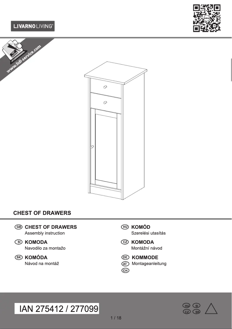 Image de la première page du manuel de l'appareil IAN 275412