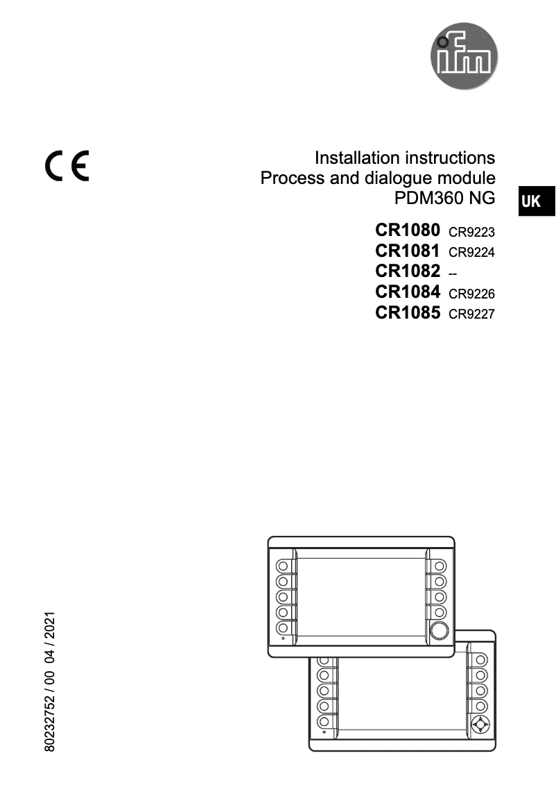 Image de la première page du manuel de l'appareil CR9223