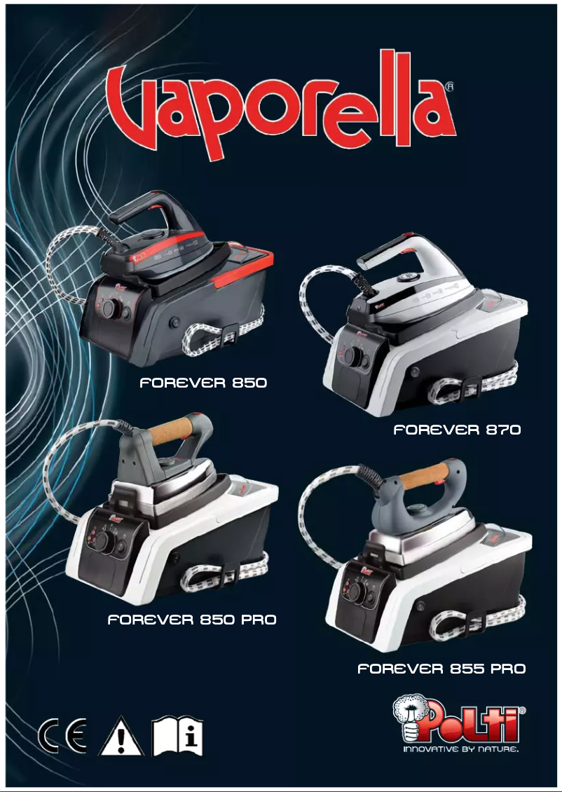 Page 1 de la notice Manuel utilisateur Polti Vaporella Forever 870