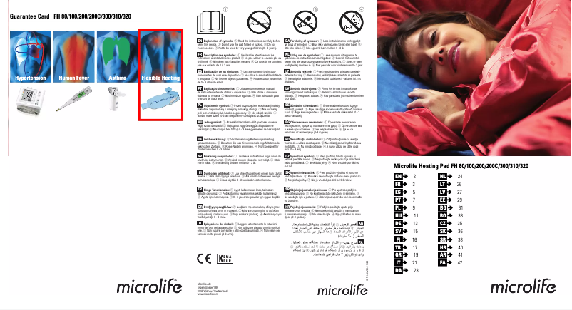 Page n°1 - Manuel utilisateur Microlife FH 320
