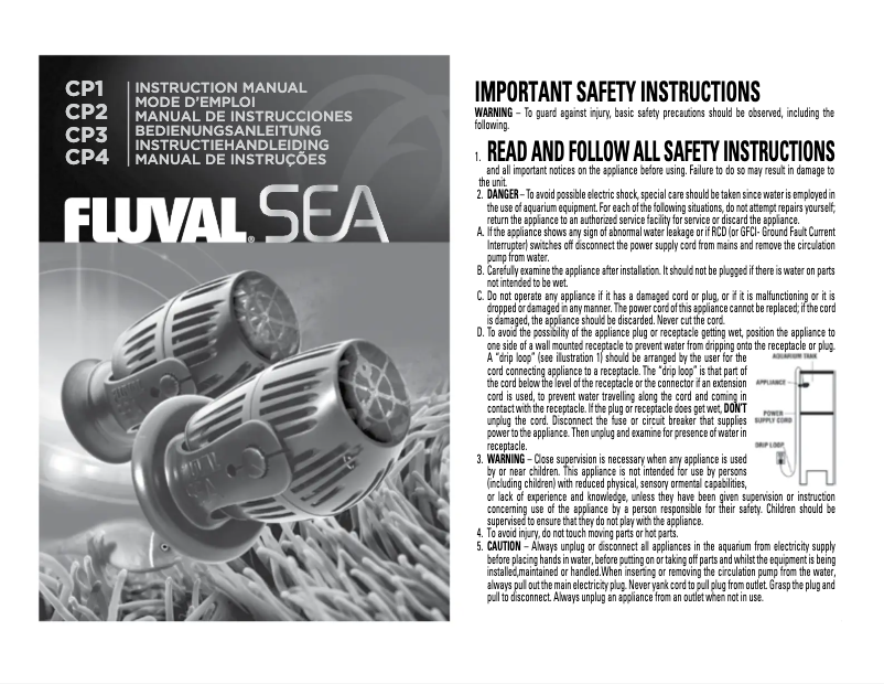 Image de la première page du manuel de l'appareil CP1