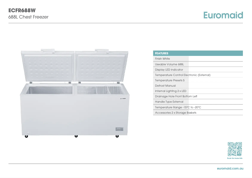 Image de la première page du manuel de l'appareil ECFR688W