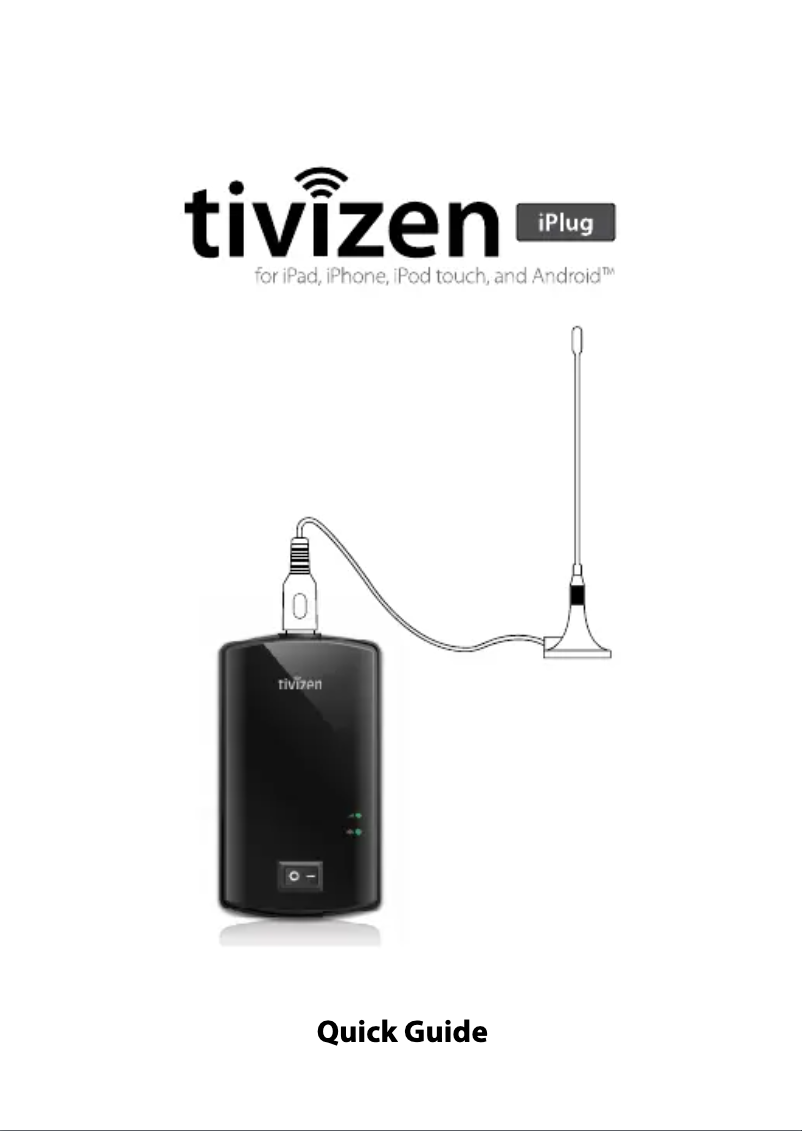 Page 1 de la notice Manuel utilisateur Tivizen  iCube iPlug