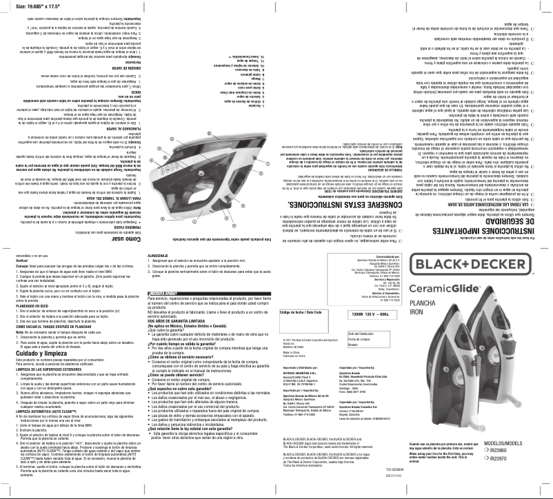 Page n°1 - Manuel utilisateur Black & Decker IR23970