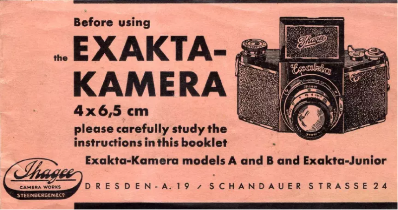 Image de la première page du manuel de l'appareil A