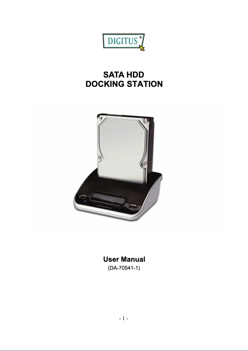 Page n°1 - Manuel utilisateur Digitus DA-70541-1
