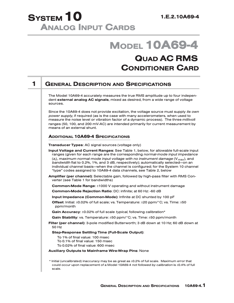 Page 1 de la notice Manuel utilisateur Daytronic 10A69-4