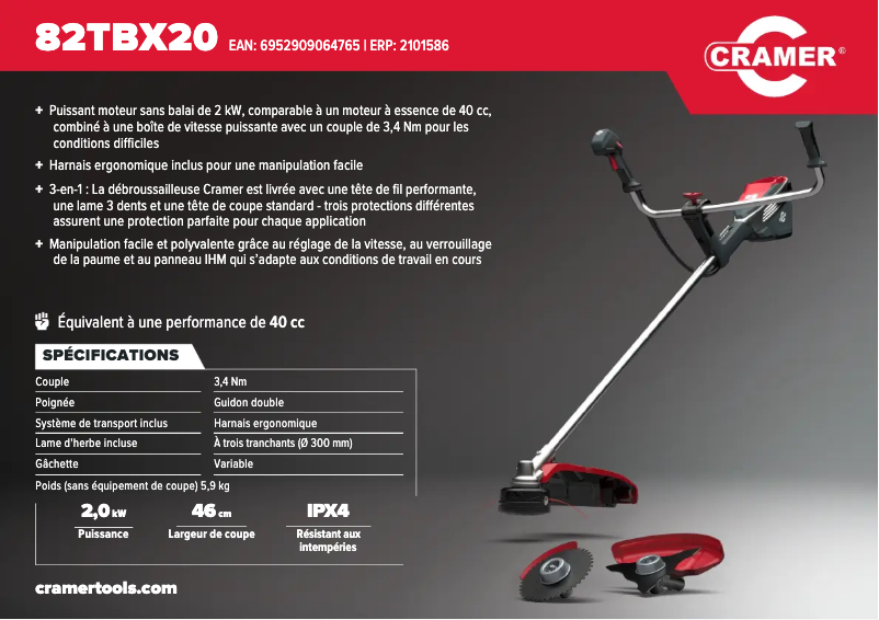 Image de la première page du manuel de l'appareil 82TBX20