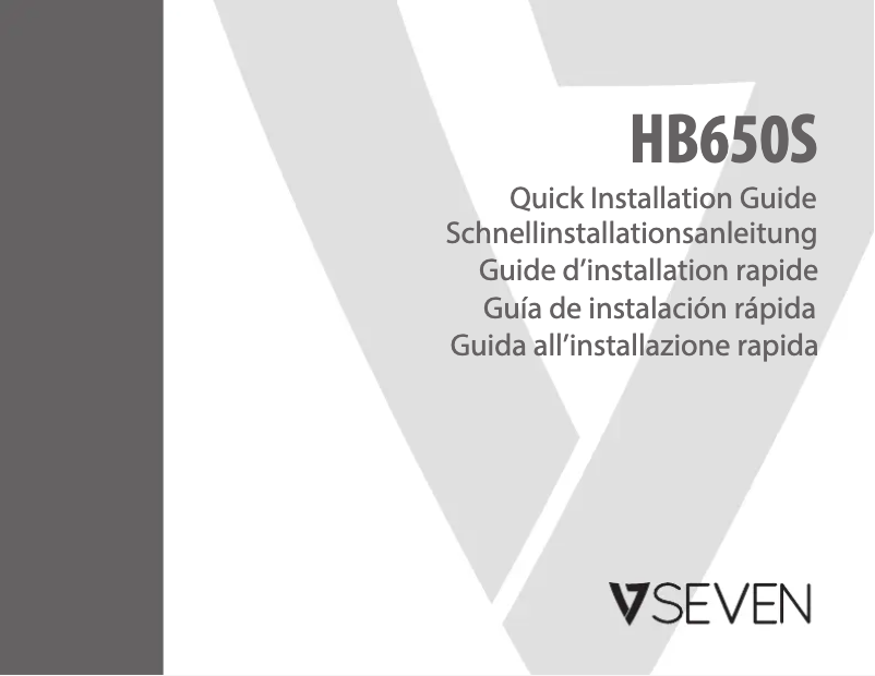 Page 1 de la notice Manuel utilisateur V7 HB650S